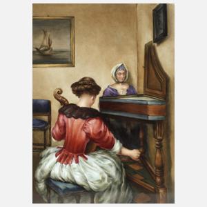 Hutschenreuther Bildplatte "Das Konzert"