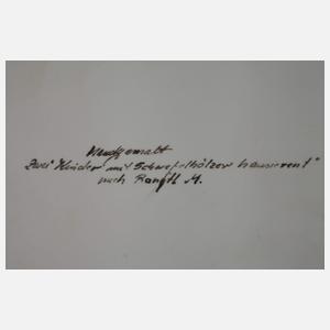 Bildplatte "Zwei Kinder mit Schwefelhölzer"