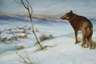 Bildplatte "Der einsame Wolf "