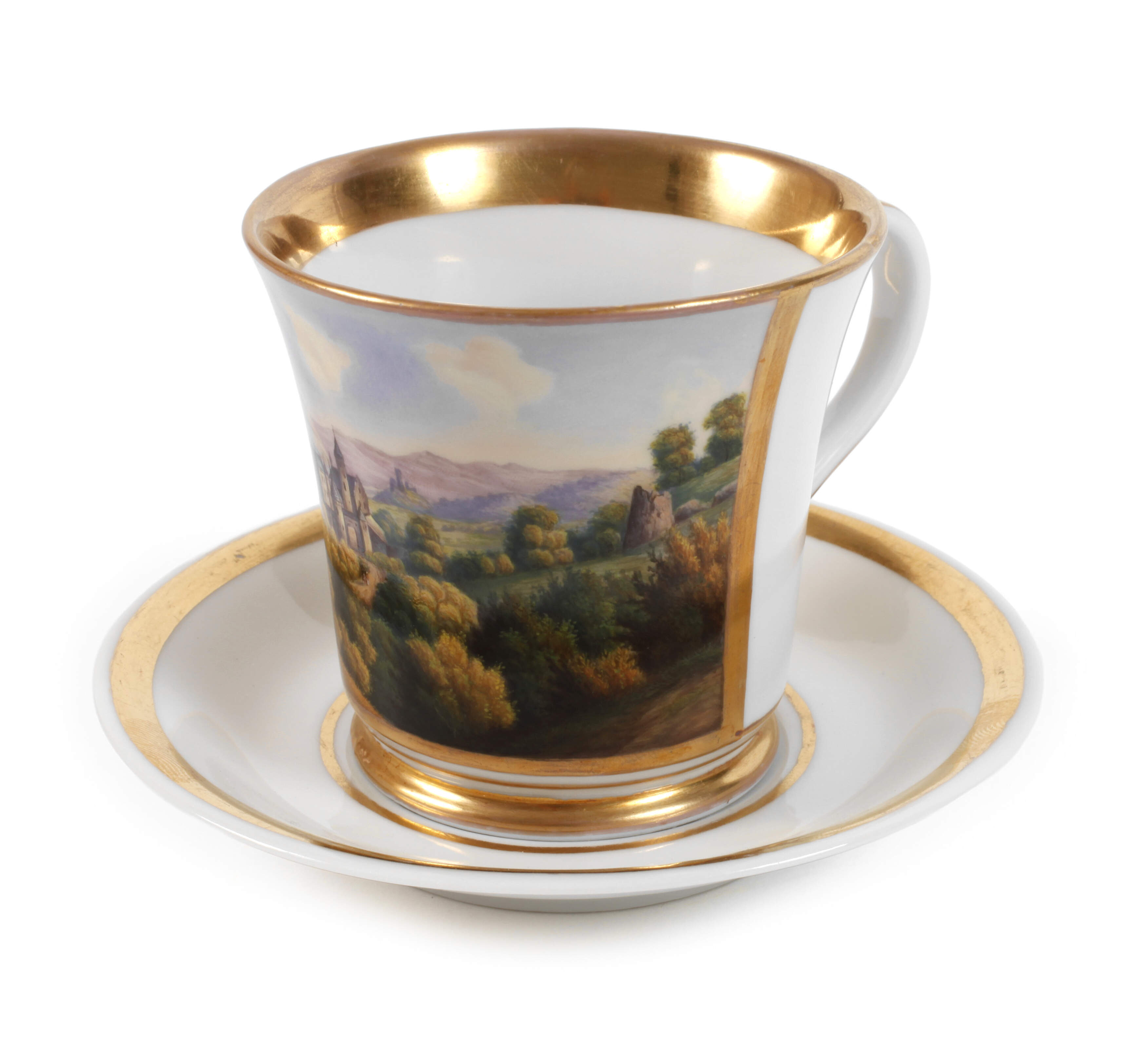 Ansichtentasse Burgpanorama