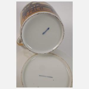 Althaldensleben Ansichtentasse Soldatenszene