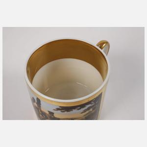 Althaldensleben Ansichtentasse Soldatenszene