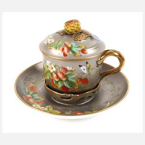 Prunkvolle Trembleuse Fruchtmalerei/Platinfond