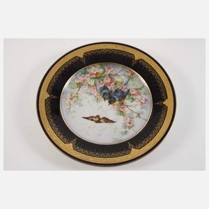 Vier Zierteller Vogelmotiv