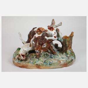 Große Wildschweinhatz