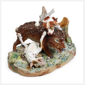 Große Wildschweinhatz