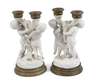 Paar Puttengruppen als Kerzenleuchter