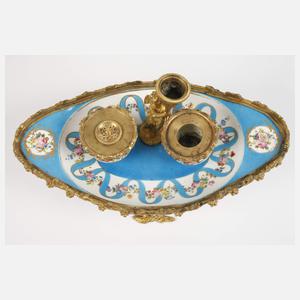 Prunkvolle Schreibgarnitur im Sevrés-Stil