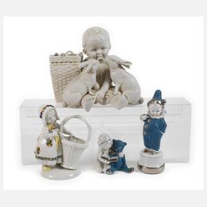 Hertwig & Co. Katzhütte Konvolut Kinderfiguren