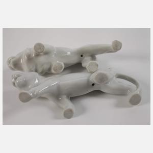 Heubach Singvogel und Miniatur Löwenpaar