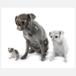 Hutschenreuther Familie Mops