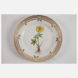 Kopenhagen vier kleine Teller "Flora Danica"