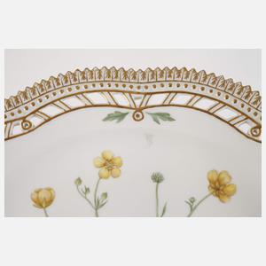 Kopenhagen große Prunkplatte "Flora Danica"