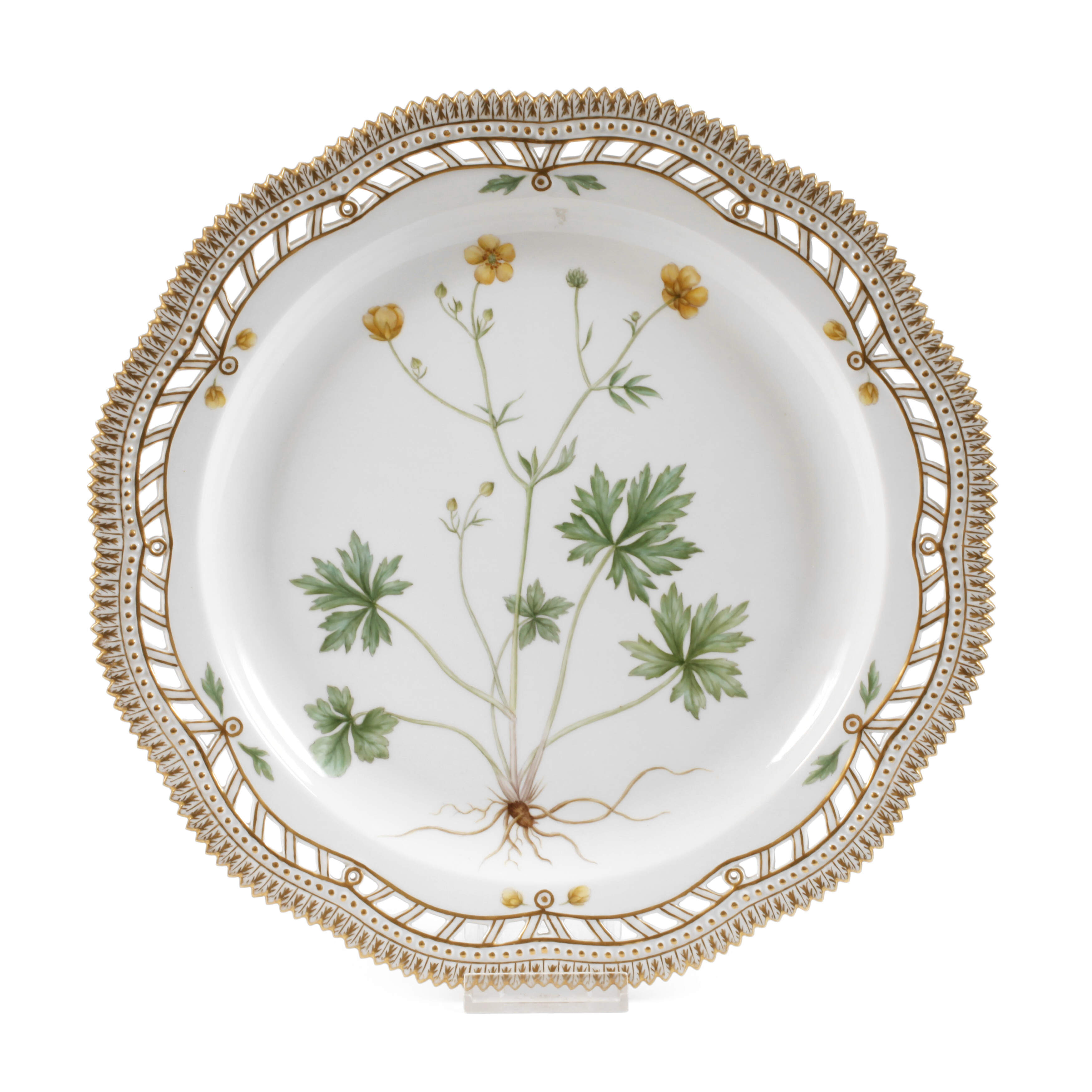 Kopenhagen große Prunkplatte "Flora Danica"