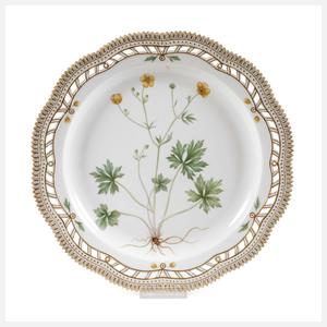 Kopenhagen große Prunkplatte "Flora Danica"