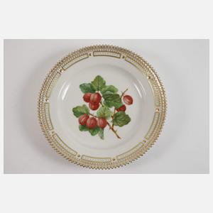 Kopenhagen drei Obstteller "Flora Danica"