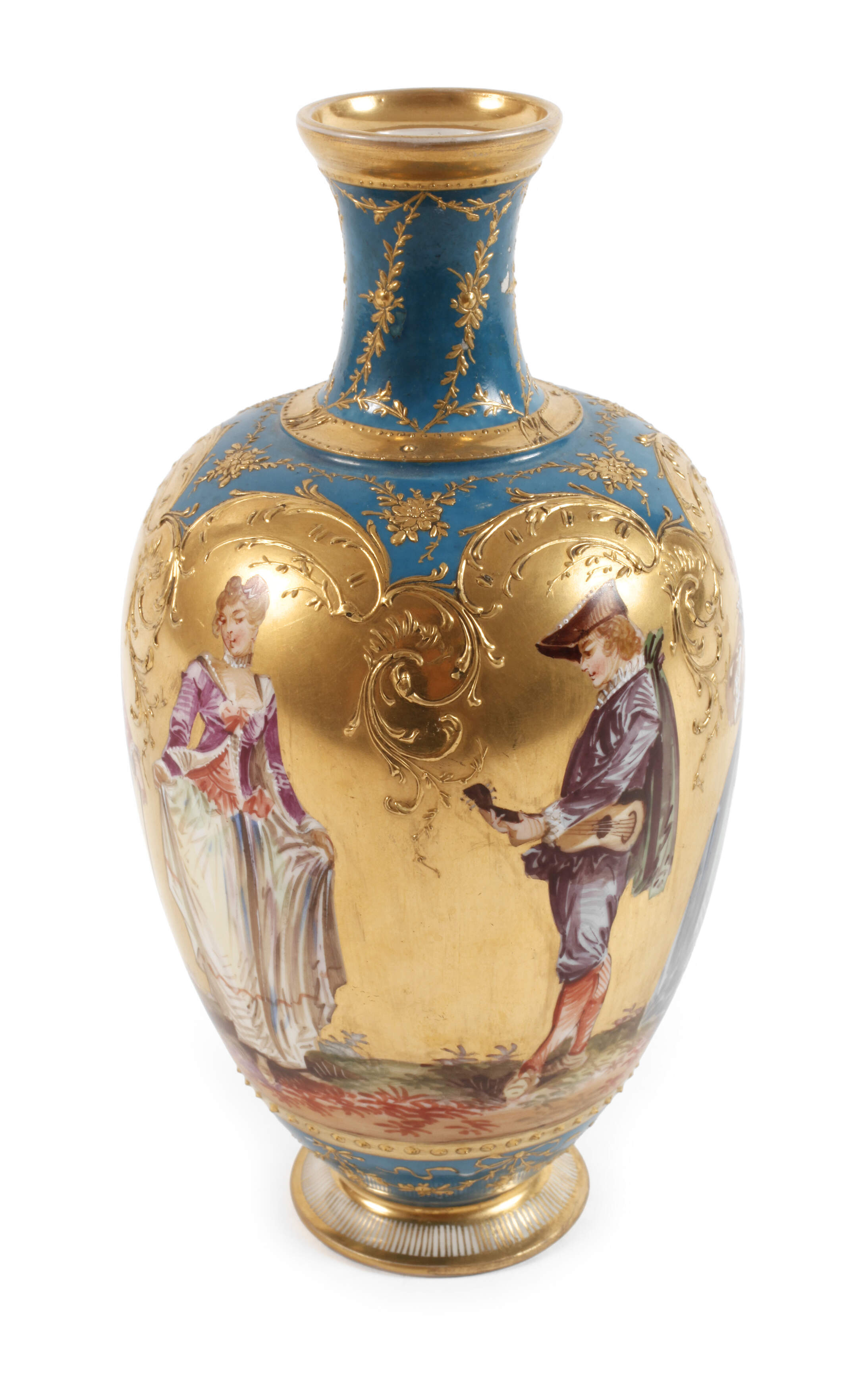 KPM Berlin Prunkvase Figurenmalerei