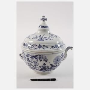 Meissen frühe Maskaron-Terrine "Zwiebelmuster"