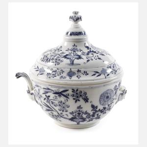Meissen frühe Maskaron-Terrine "Zwiebelmuster"