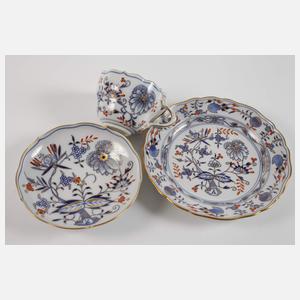 Meissen Gedeck "Zwiebelmuster, schattiert"