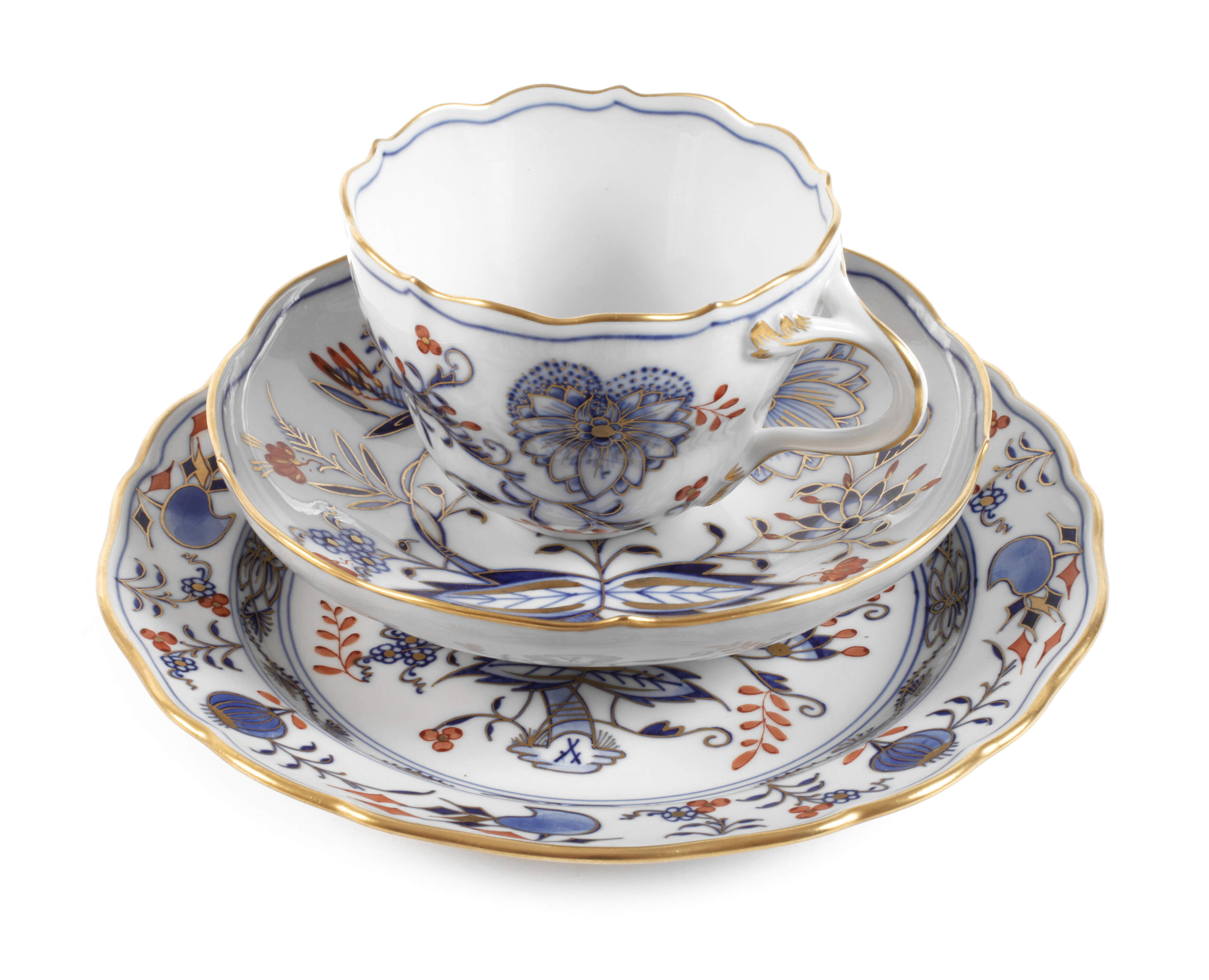 Meissen Gedeck "Zwiebelmuster, schattiert"