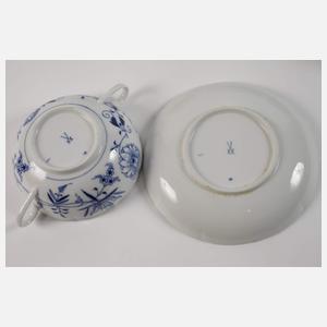 Meissen sechs Suppentassen "Zwiebelmuster"