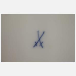 Meissen Paar Wandteller Ansicht Dresden/Wittenberg