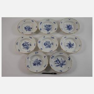 Meissen umfangreiches Speiseservice "Blaue Blume"