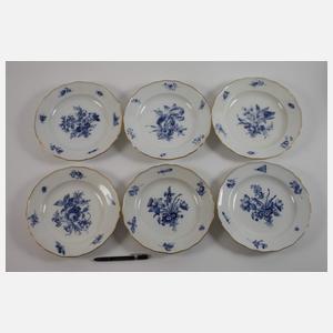 Meissen umfangreiches Speiseservice "Blaue Blume"