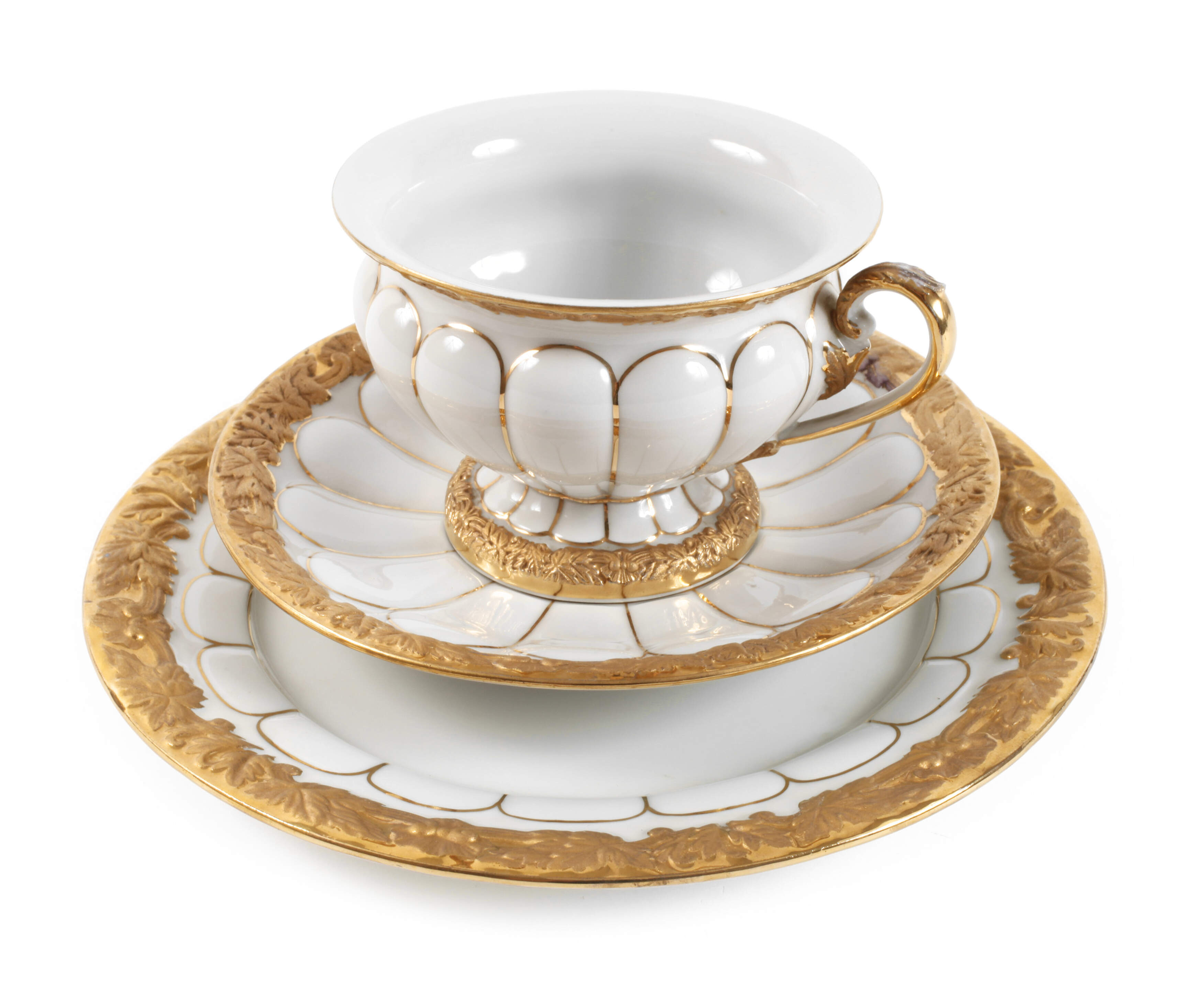 Meissen Prunkgedeck "X-Form"