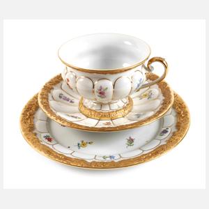 Meissen Prunkgedeck "X-Form"