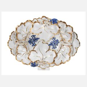 Meissen Prunkschale Weinrankenrelief