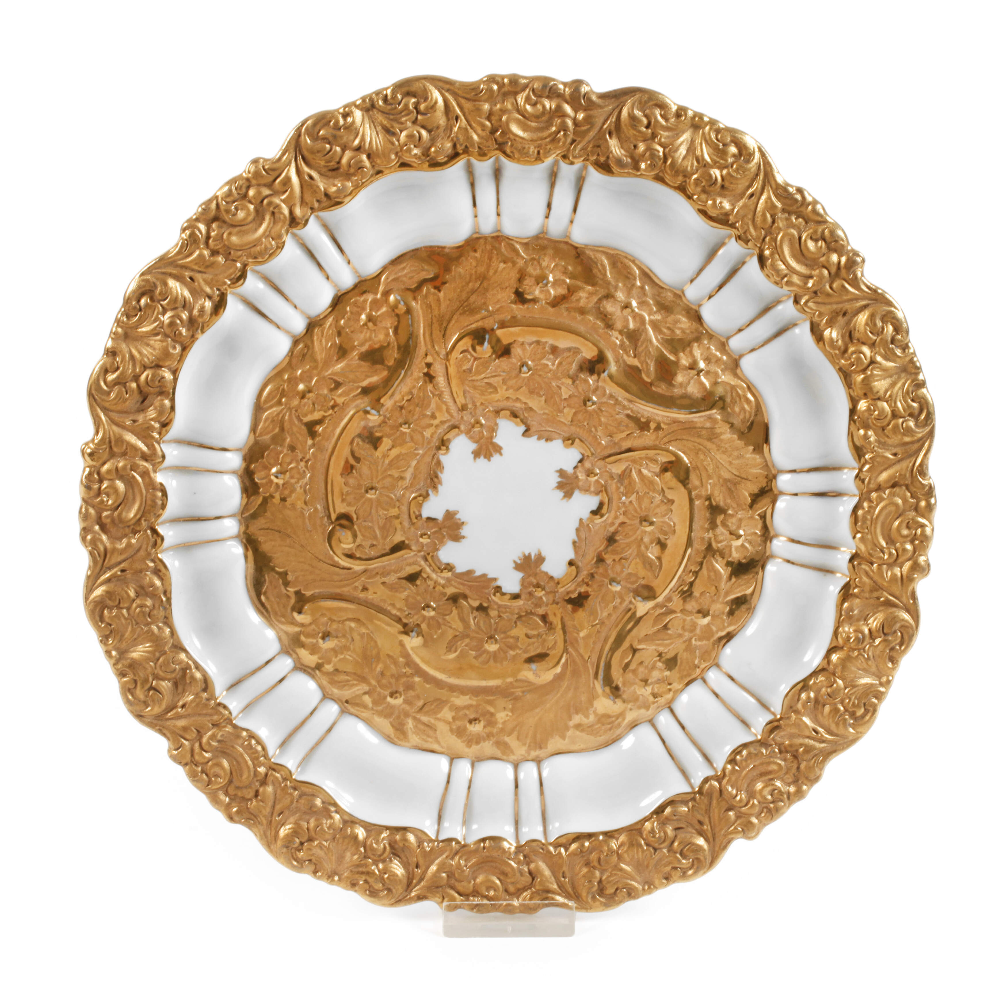 Meissen Prunkteller Reliefdekor