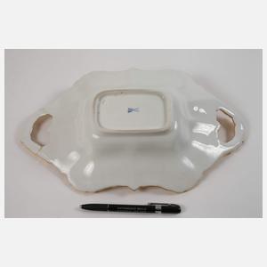 Meissen Prunkschale "Blumenbukett/Purpurfond"