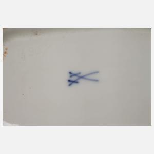 Meissen Prunkschale "Blumenbukett/Purpurfond"