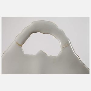 Meissen Prunkschale "Blumenbukett/Purpurfond"