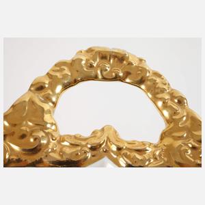 Meissen Prunkschale "Blumenbukett/Purpurfond"