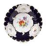 Meissen Prunkschale "Blumenbukett/Blaufond"