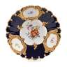 Meissen Prunkschale "Blumenbukett/Blaufond"