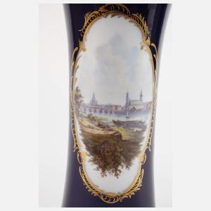 Meissen prunkvolle Ansichtenvase "Dresden"