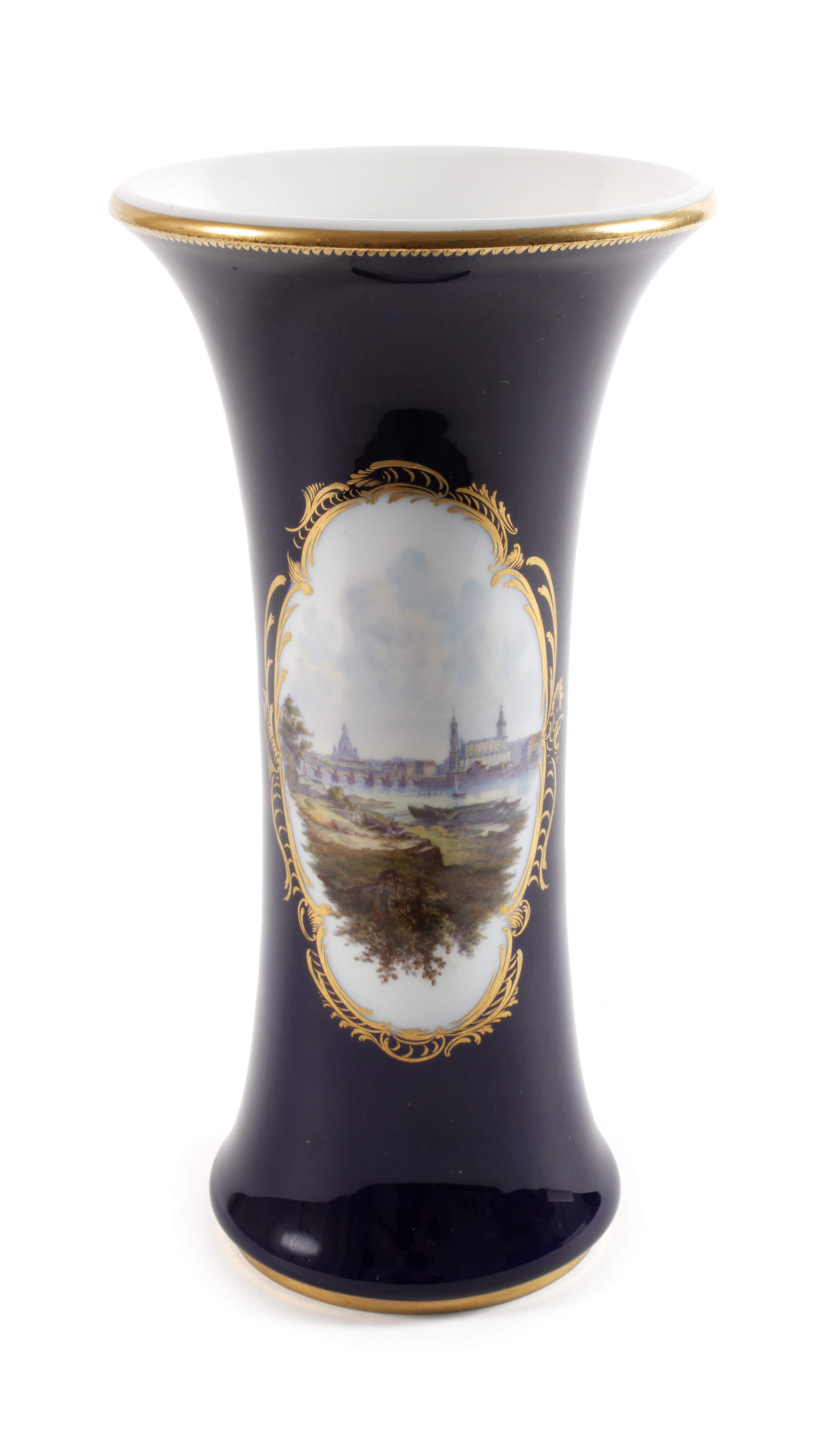 Meissen prunkvolle Ansichtenvase "Dresden"