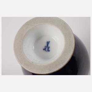 Meissen kleine Prunkvase Reiterszene