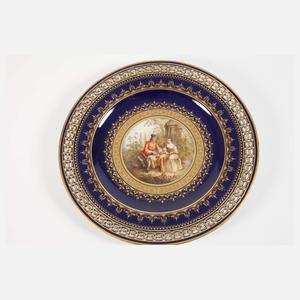 Meissen Prunkteller Figurenmalerei