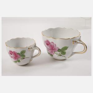 Meissen Kaffee-/Mokkaservice "Rote Rose"