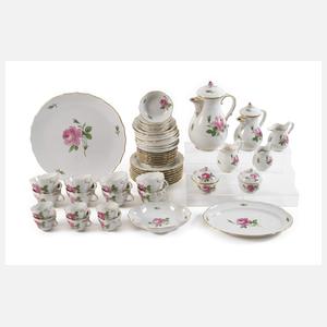 Meissen Kaffee-/Mokkaservice "Rote Rose"
