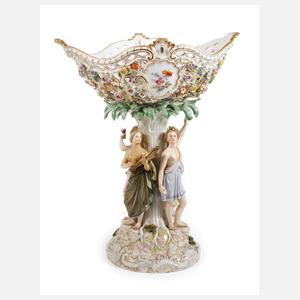 Meissen großer Tafelaufsatz mit Bacchanten