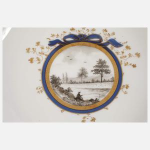 Nymphenburg Paar Prunkteller "Perl"