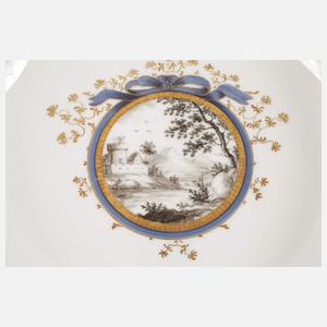 Nymphenburg Paar Prunkteller "Perl"