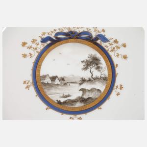 Nymphenburg Paar Prunkteller "Perl"