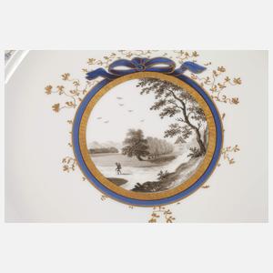 Nymphenburg Paar Prunkteller "Perl"